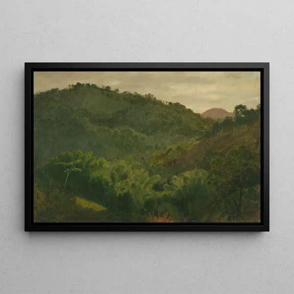 Jamaican Landscape Painting, Caribbean - Frederic Edwin Church — framed artwork on a wall