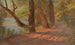 Landscape Painting of a North American Road near a Lake - Frederic Edwin Church — artwork view