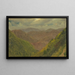 Landscape in Jamaica Antilles - Frederic Edwin Church — framed artwork on a wall