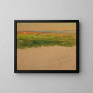 Landscape near Syria or Greece - Frederic Edwin Church — framed artwork on a wall