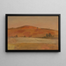 Landscape with low hill and fields - Frederic Edwin Church — framed artwork on a wall