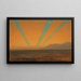Landscape painting with sunset - Frederic Edwin Church — framed artwork on a wall