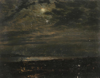Moon on the coast of Maine - Frederic Edwin Church — artwork view