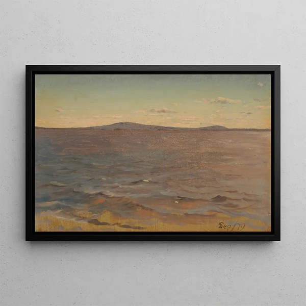 Lac Katahdin, Maine - Frederic Edwin Church — framed artwork on a wall