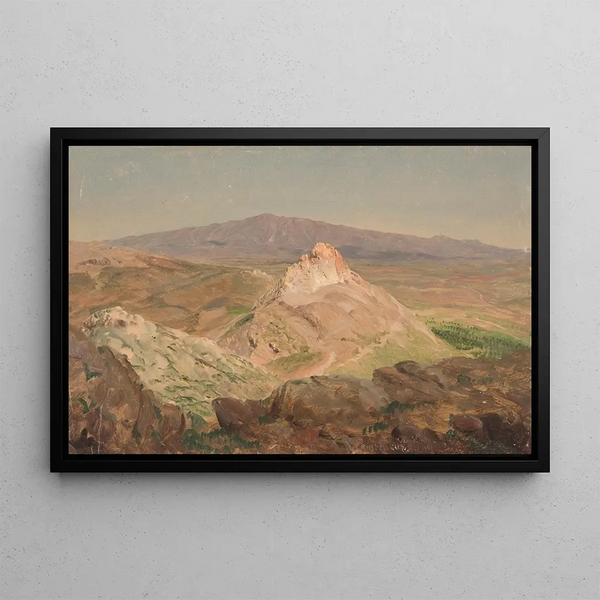 Mont Pentélique Painting - Frederic Edwin Church — framed artwork on a wall