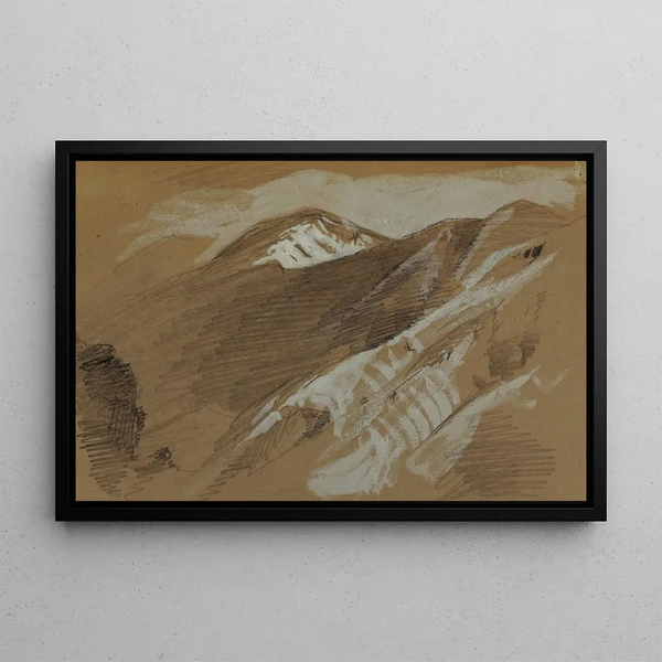 Mountainous landscape painting, Jamaica, West Indies - Frederic Edwin Church — framed artwork on a wall