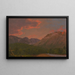 Mountain Landscape Painting at Sunset - Frederic Edwin Church — framed artwork on a wall