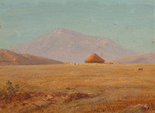 Plateau montagneux avec une cabane - Frederic Edwin Church — artwork view
