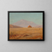 Plateau montagneux avec une cabane - Frederic Edwin Church — framed artwork on a wall