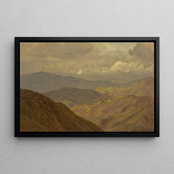 Mountain Landscape Painting II - Frederic Edwin Church — framed artwork on a wall