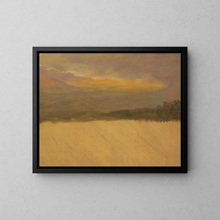 Mountain Landscape Painting - Frederic Edwin Church — framed artwork on a wall
