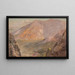 Mont Katahdin Grand Bassin depuis South Turner Mountain - Frederic Edwin Church — framed artwork on a wall