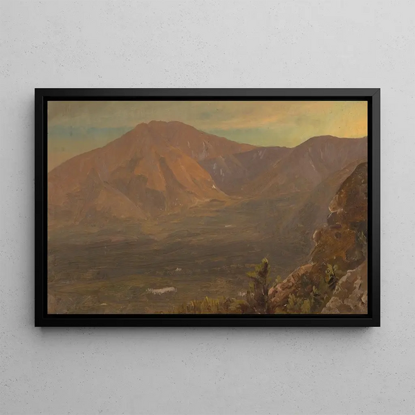 Mont Katahdin et Turner - Frederic Edwin Church — framed artwork on a wall