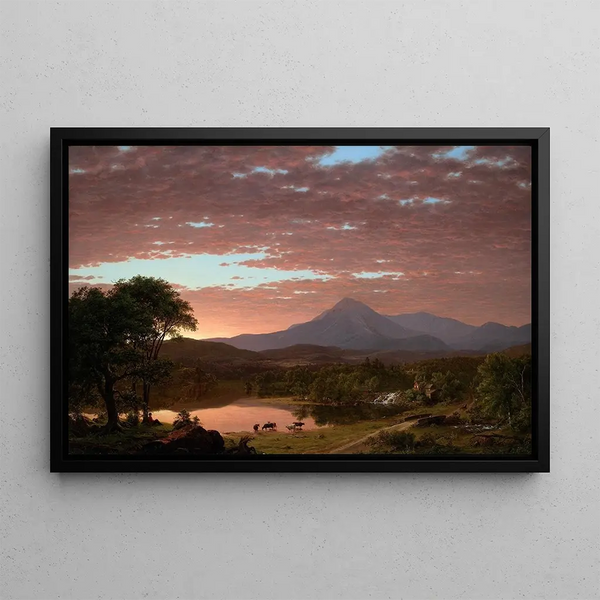 Mont Katahdin - Frederic Edwin Church — framed artwork on a wall