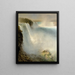 Niagara Falls on the American side - Frederic Edwin Church — framed artwork on a wall
