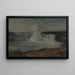 Niagara Falls at Twilight - Frederic Edwin Church — framed artwork on a wall