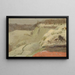 Niagara Falls in the snow seen from Goat Island - Frederic Edwin Church — framed artwork on a wall