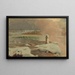 River and Niagara Falls in the snow - Frederic Edwin Church — framed artwork on a wall