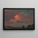 Twilight near Olana - Frederic Edwin Church — framed artwork on a wall