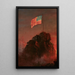 Notre drapeau - Frederic Edwin Church — framed artwork on a wall