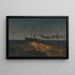 Steamship at Twilight - Frederic Edwin Church — framed artwork on a wall