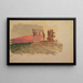 Quick sketch of the Corinthian temple - Frederic Edwin Church — framed artwork on a wall