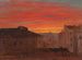 Roofs at Sunset from the Pincio, Rome - Frederic Edwin Church — artwork view