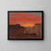 Roofs at Sunset from the Pincio, Rome - Frederic Edwin Church — framed artwork on a wall