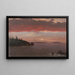 Peninsule de Schoodic depuis Mount Desert au lever du soleil - Frederic Edwin Church — framed artwork on a wall
