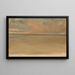 Marine landscape with distant ice cap - Frederic Edwin Church — framed artwork on a wall