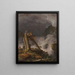 Storm in the Mountains - Frederic Edwin Church — framed artwork on a wall