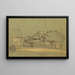 Street with Houses Guayaquil Ecuador - Frederic Edwin Church — framed artwork on a wall