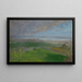 Summer View of the Hudson Valley, New York - Frederic Edwin Church — framed artwork on a wall