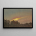 Sunset Painting - Frederic Edwin Church — framed artwork on a wall