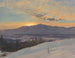 Sunset over the Hudson Valley in winter - Frederic Edwin Church — artwork view
