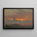 Sunset II - Frederic Edwin Church — framed artwork on a wall