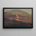Sunset over the Catskills - Frederic Edwin Church — framed artwork on a wall