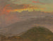 Sunset and Mountains - Frederic Edwin Church — artwork view