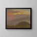 Sunset and Mountains - Frederic Edwin Church — framed artwork on a wall