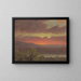 Sunset in Jamaica, West Indies - Frederic Edwin Church — framed artwork on a wall