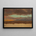 Sunset over the Hudson Valley - Frederic Edwin Church — framed artwork on a wall