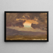 Sunset over Bare Hills - Frederic Edwin Church — framed artwork on a wall