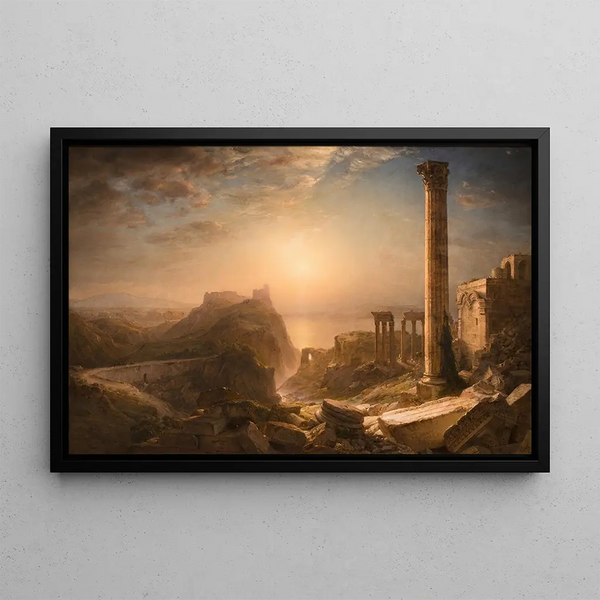 La Syrie par la mer - Frederic Edwin Church — framed artwork on a wall