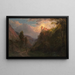 The Monastery of San Pedro Notre-Dame des Neiges - Frederic Edwin Church — framed artwork on a wall