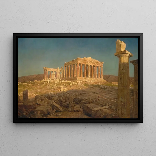 The Parthenon - Frederic Edwin Church — framed artwork on a wall