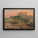 The Parthenon from the southeast - Frederic Edwin Church — framed artwork on a wall