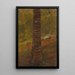 Tree Trunk - Frederic Edwin Church — framed artwork on a wall