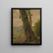 Tree with Vines Jamaica Antilles - Frederic Edwin Church — framed artwork on a wall