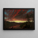 Sunset in the Desert - Frederic Edwin Church — framed artwork on a wall