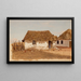 Two houses in Barranquilla Colombia - Frederic Edwin Church — framed artwork on a wall